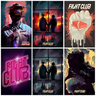 Movie Poster Classic Fight Club Canvas Painting Poster Room Family Bar Cafe Decorative Gift Art Mura