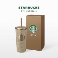 Starbucks Champagne Gold Bling Rhinestones Cold Cup 16oz