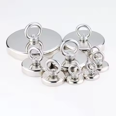 Super Strong Neodymium Fishing Magnet Hook N52 Heavy Duty Rare Earth Magnet With Countersunk Hole Ey