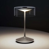 【禮物】義大利UBIQUA Crystal 時尚輕奢風USB充電式檯燈-星河銀