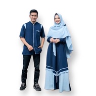 Setelan Baju Couple Keluarga Baju Lebaran 2022 Set Gamis / Baju muslim