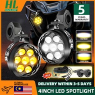 AES BMW 7LED Spotlight Waterproof Motorcycle Auxiliary Light WIth Dimmer Switch and FREE LENS COVER