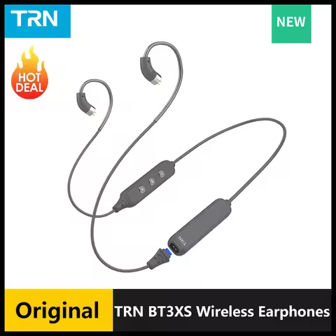TRN BT3XS Wireless Bluetooth-compatible 5.3 0.75 0.78mm MMCX Headphone Earphones Cable For TRN MT1 M