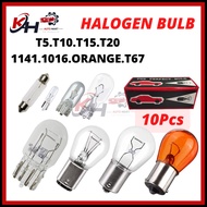 1BOX SUPPLY🔥12V🔥🇲🇾MY Ready Stock Car Halogen Bulb T5 T10 T15 T20 1156 1157 1141 1016 White Orange ME