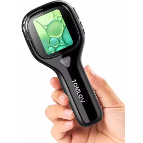 TOMLOV P10 Evo Handheld Digital Microscope 20X 2" IPS LED Coin Microscope for Adults Kids Christmas 