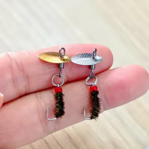 20pcs Fly Fishing Flies Kit Artificial Insect Bait Fast Sinking Bead Head Scud Fly Worm Lure for Cul