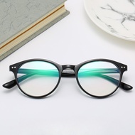 0~-500 round glasses frame men and women finished myopia glasses with degree anti radiation eyeglass