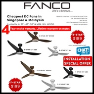 Fanco ceiling fan with light | B-Star DC Ceiling fan with light and remote| bstar | b star Cheapest DC Fans | Includes Remote Control 3-Tone LED Light | Singapore Warranty | Free Express Delivery |