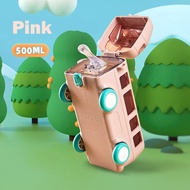 [ND] Bus Character Drinking Water Bottle with Straw Unique Drinking Bottle/