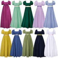 New Bridgerton-Inspired Elegant High-Waist Ball Gown