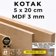 Box 5 x 20 cm - MDF 3 mm - MDF plywood board