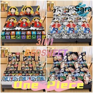 One Piece Luffy Anime 3IN1 BEDSHEET 100% Canadian Cotton Bedsheet Only Full Garterized