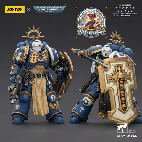 【In Stock】 Warhammer 40K Secret Level JOYTOY 1/18 Dark Source Ultramarines Bladeguard Veterans Levas