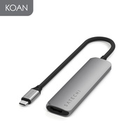 อะแดปเตอร์มัลติพอร์ต Satechi 4-in-1 USB-C Slim Multiport Adapter 4K (Space Grey)