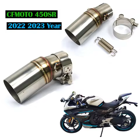 CF 450SR Motorcycle Exhaust System Modified Stainless Steel Exhaust Pipe Middle Section For CFMOTO 4