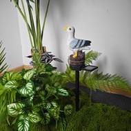 Solar Powered Duck Garden Stake Light Duck Figurine Resin & Plastic Outdoor Decor