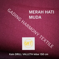 ( per setengah meter ) kain DRILL VALLETA lebar 150 cm american drill tebal lembut tetoron rayon bah