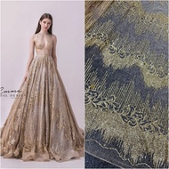 Glitter lace fabric 5133