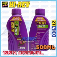2T Oil HIREV 2T400 2T 400 Improved Formula 500ML 0.5 Liter Lebih Wangi Super Racing HI-REV Minyak Mo