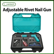 LiveTech Adjustable Nail Gun Manual Steel Nails Gun Rivet Tufting Nail Gun Ceiling Concrete Wall Anchor Wire Fastening