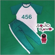 ชุด Squid Game Kids ชุดคอสเพลย์ ชุดแฟนซี เสื้อผ้าเด็ก เสื้อ+กางกาง ผู้เล่น Squid Game พร้อมส่ง [หมาย