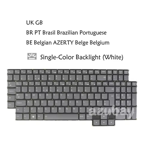 UK Brazilian Portuguese Belgian AZERTY Backlit Laptop Keyboard For Lenovo Legion 5 15ARP8 83EF， 5 15
