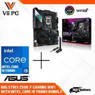 ASUS ROG STRIX Z590-F GAMING WIFI ATX motherboard with Intel Core i9 11900K Bundle