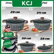 Periuk Rendang Periuk Batu Granite Induction, Granite Ceramic Stone Casserole Set Periuk Batu Non-St
