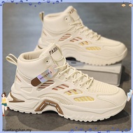 Men's sports shoes 2024 new style thi ck mesh breathable high-top men's shoes versatile casual shoes