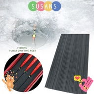 SUSANS 10pcs Fishing Float Drifting Feet, 60cm Carbon Floats Buoy Material, Hot Eye-Catch 0.8mm~1.5m