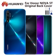 Huaweiเดิมแบตเตอรี่แก้วฝาครอบด้านหลังสำหรับHuawei Nova 5T Nova5Tที่อยู่อาศัยเคสกันกระแทกด้านหลังฝาคร