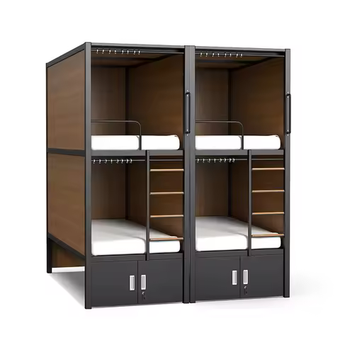 Lodge Hotel Capsule Bed Sleeping Box Pods Bedroom Furniture Sets Bunk Bed for Hotel and Hostel
