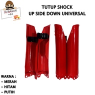 TUTUP SHOCK CRF USD UP SIDE DOWN UNIVERSAL HONDA SHOCK BREAKER MOTOR TRAIL CROSS SUPERMOTO PNP