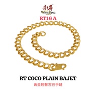 Wing Sing Rantai Tangan Coco Bajet Emas 916/ 黄金轻奢古巴手链 / Wing Sing 916 Gold Budget Coco Bracelet