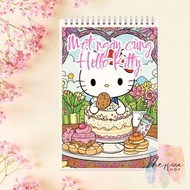 Coloring pictures A4 & A5 A day with Hello Kitty