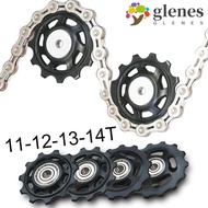 GLENES Bicycle Pulley Wheel Bicycle Parts MTB Bicycle Pulley Jockey Wheel 11T 12T 13T 14T Accessorie