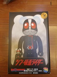 日版Bearbrick 400%100% 1/6限定 新假面騎士二號 No.2