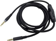 Meijunter Audio Cable with Inline Mute Volume Control Compatible with HyperX Cloud Mix/HyperX Cloud Alpha Gaming Headset