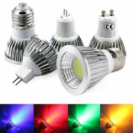 สีสันGU10 GU5.3 E27 E14 E12 MR16 LED Spotlightโคมไฟ9W 220V 240V 12Vสีแดงสีเขียวสีฟ้าสีเหลืองโคมไฟไม่สามารถหรี่แสงได้