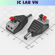 [2 Pieces]- DC Male Power Connector 5521 2.1mm Needle Wire Clip Ic Lab VN