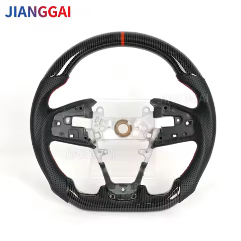 Hydro-Dip Carbon Fiber Steering Wheel For Honda Civic Gen 10th Type R FC FK8 2016-2021 Steering Whee