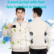 Air Conditioning Clothing Summer Labor Protection Jacket Work Fan Men's RefrigeOutdoor Worker Coolin