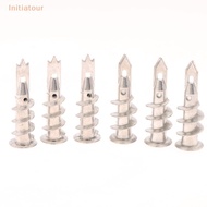 [Initiatour] 10Pcs Zinc Alloy Steel Self-drilling Anchor 13*41MM Plasterboard Drywall Anchor Hollow 