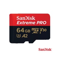 SanDisk ExtremePRO microSDXC UHS-I(V30)(A2)記憶卡/ 公司貨/ 64GB/200MB/s