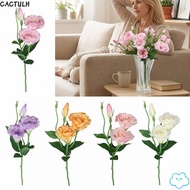 CACTULH Eustoma Artificial Flowers, 3 Heads Multicolor Simulation Lisianthus Flower, Creative Photo 