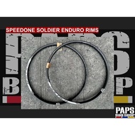 SPEEDONE SOLDIER RIMS ASYMMETRICAL FOR ENDURO