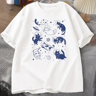 [READY STOCK] Baju Space Galaxy 200GSM Cotton S-5XL Heavyweight White Bukan Crop Top Cute Aesthetic 