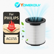 For PHILIPS Integrated 3-in-1 NanoProtect Air Filter - with NanoProtect HEPA, Active Carbon  FY1700/