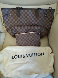 Louis Vuitton Damier Ebene Neverfull MM 手袋