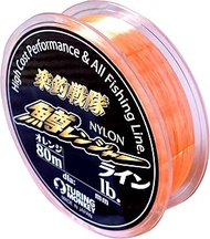 turingmonkey Turimon Raku Fishing Sentai Trout Ranger Line, Nylon, 26.4 ft (80 m), 4 lbs, Orange